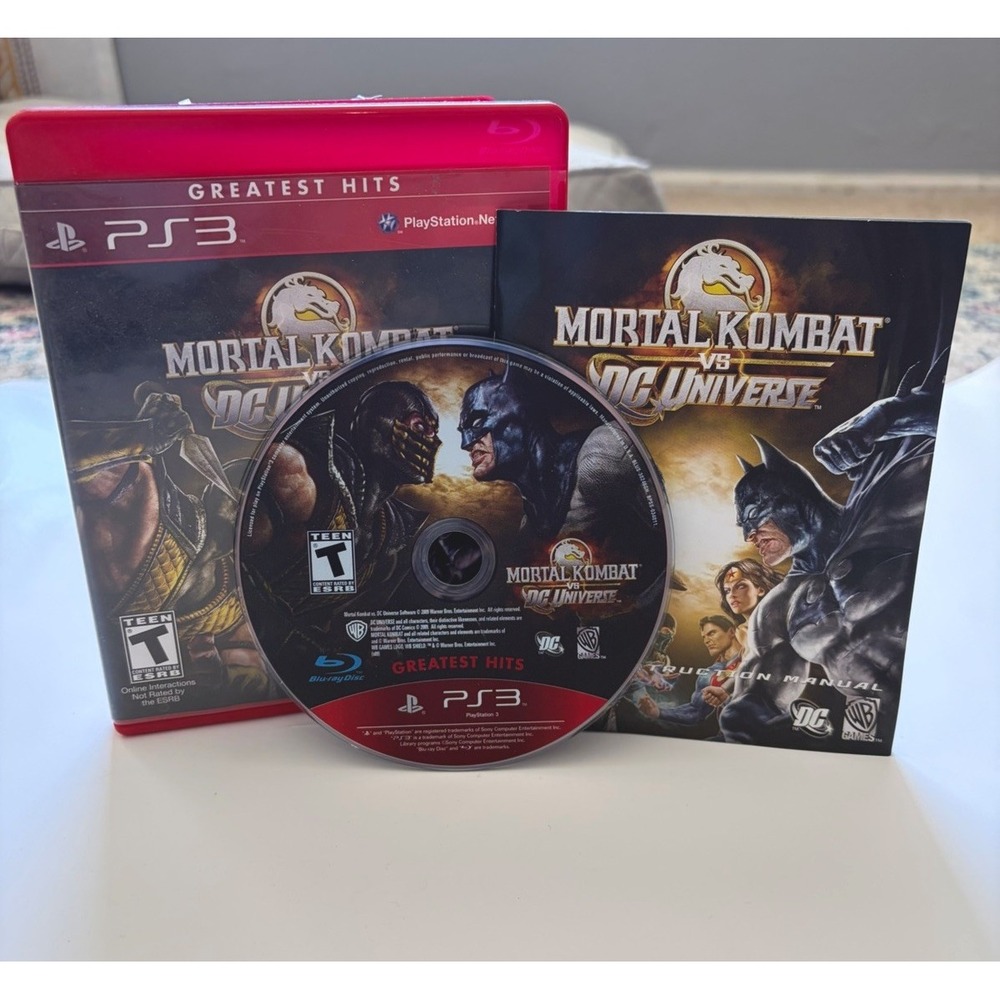 PS3 Mortal Kombat vs. DC Universe (Sony PlayStation 3, 2008) Greatest Hits
